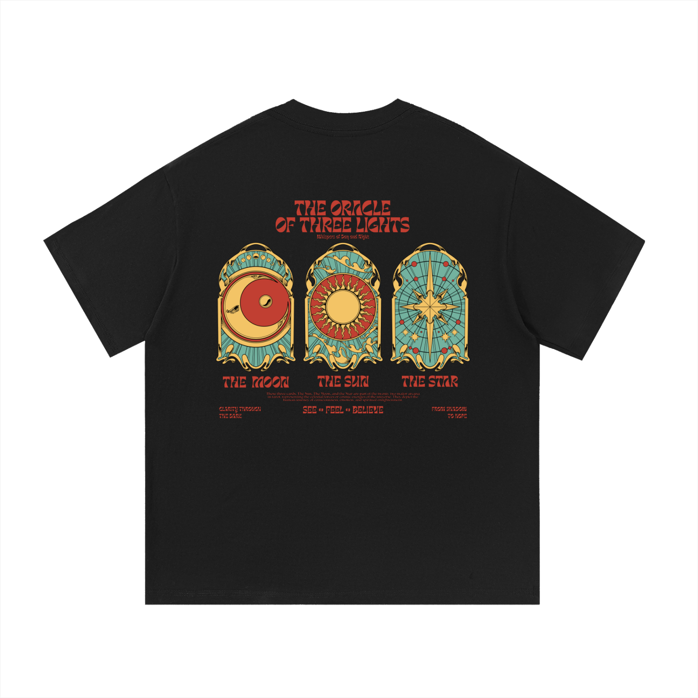 THE SUN, THE MOON, & THE STAR TEE | BLACK